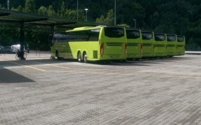 Brakar bussdepot i Drammen