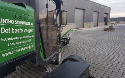 Permeable dekker på Svinesund Transportsenter