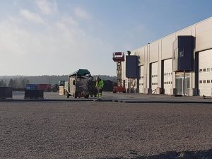 Permeable dekker på Svinesund Transportsenter bilde