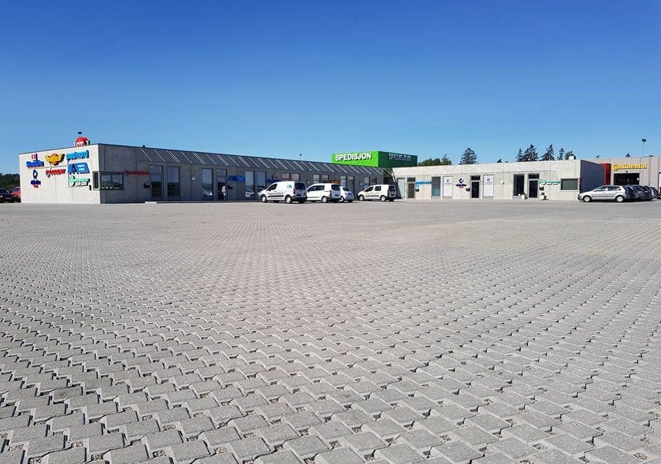 Permeable dekker på Svinesund Transportsenter